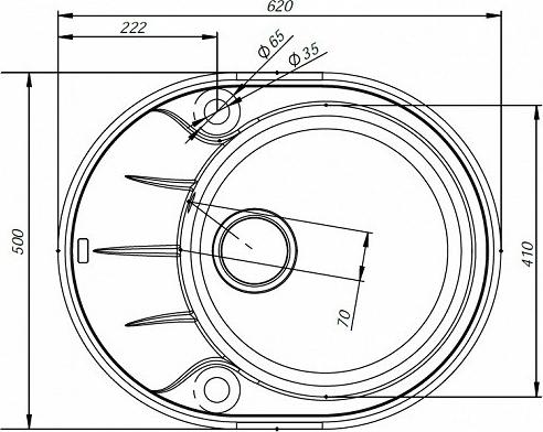 Кухонная мойка Iddis Kitchen G K17C621i87, коричневый