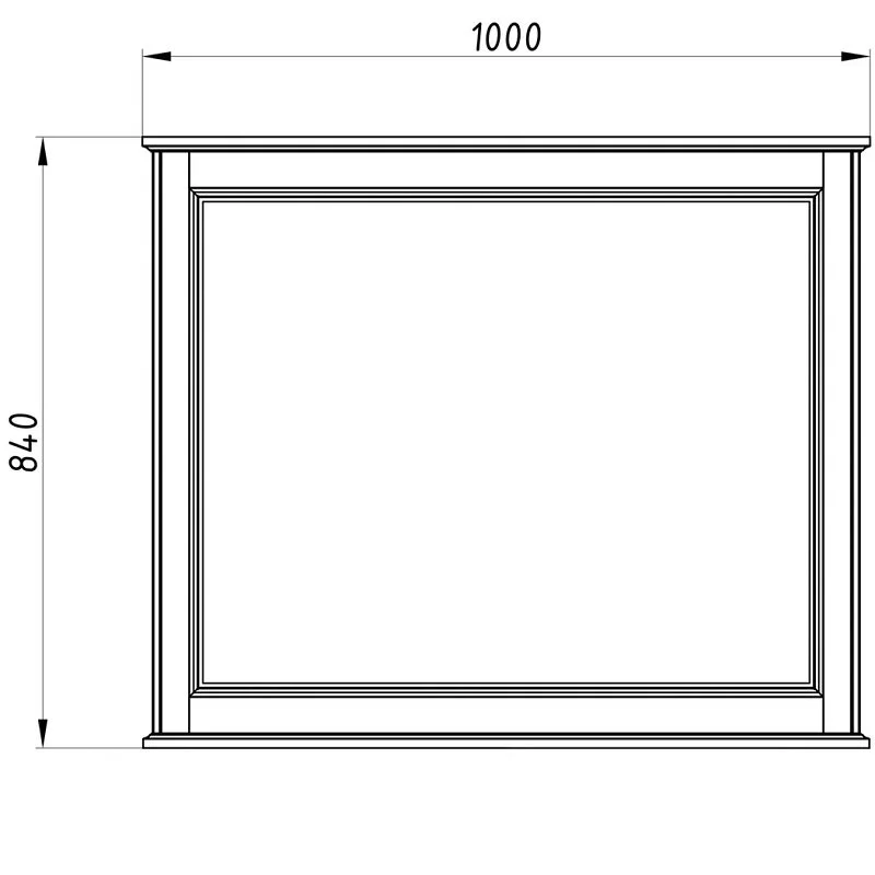 Зеркало ASB-Woodline Венеция 11941 белый