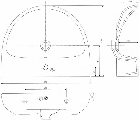 Раковина 60 см Kolo Nova Pro M31160000