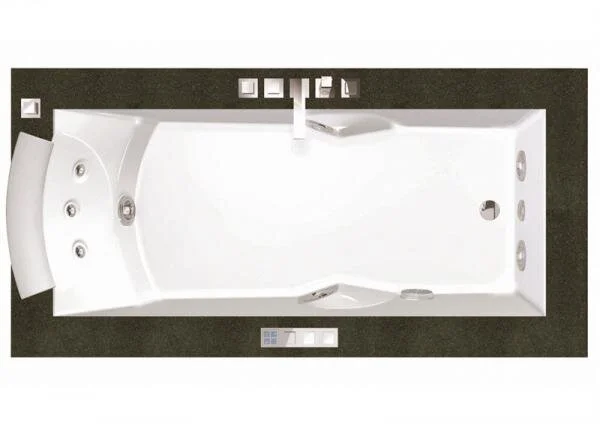 Акриловая ванна Jacuzzi Aura Uno 9F43344A белый, коричневый