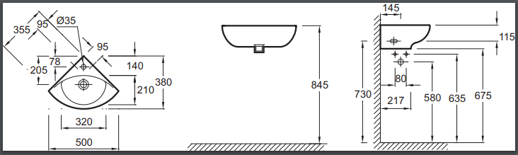 Раковина Jacob Delafon Patio E4149-00