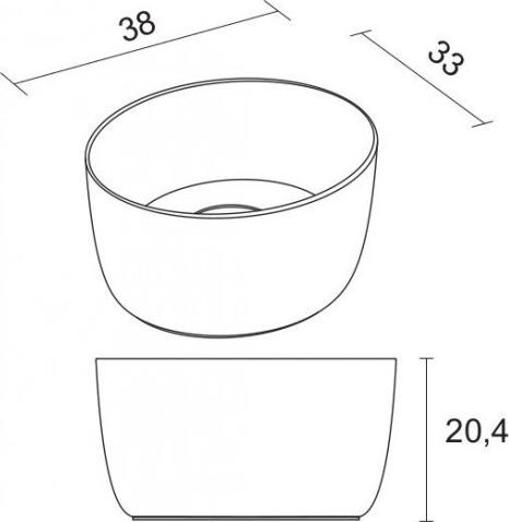 Раковина Riho Oval W026001105