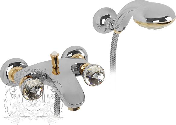 Смеситель Migliore Korona Swarovski ML.KRN-4702 CrDo для ванны с душем