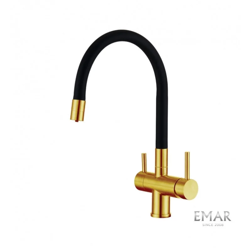 Смеситель для кухни Emar Best ЕС - 3015 PVD Golden золото