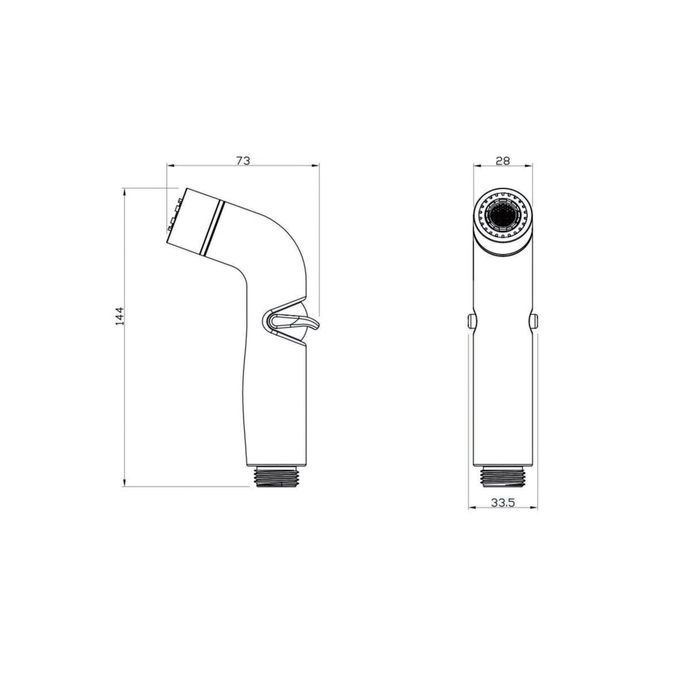 Душ гигиенический Iddis Optima Home 040SC2Fi20 хром