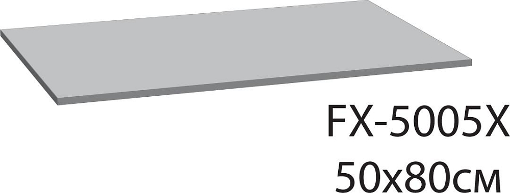 Коврик для ванной 50х80 Fixsen Visa FX-5005X серый,голубой