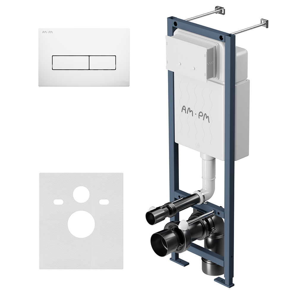 Инсталлция для унитаза Am.Pm ErgoFit I012711.0301 с клавишей смыва белый