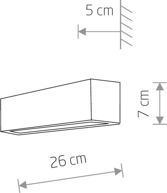 Настенный светильник Nowodvorski Straight Wall XS 7601