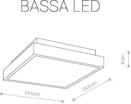 Потолочный светодиодный светильник Nowodvorski Bassa Led 9500