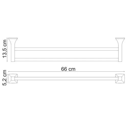 Полотенцедержатель WasserKRAFT Wern K-2500 K-2540 хром