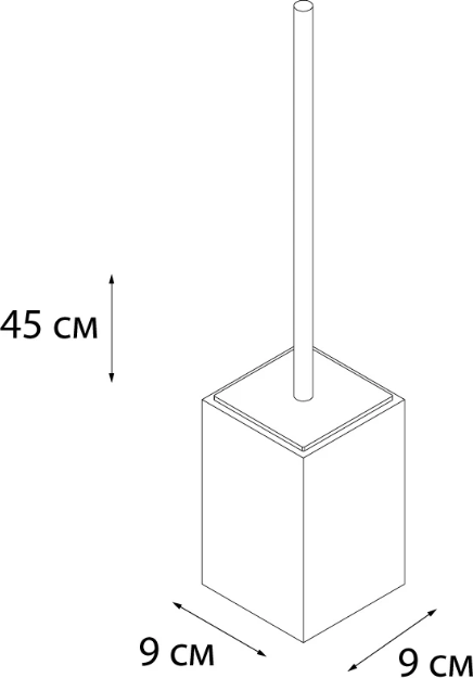 Ёршик для унитаза Fixsen Gusto FX-300-5, бирюзовый / хром