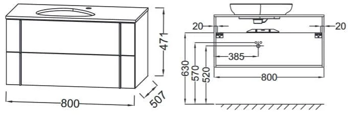 Смеситель для раковины Omnires Baretti BA7810BL_otu черный