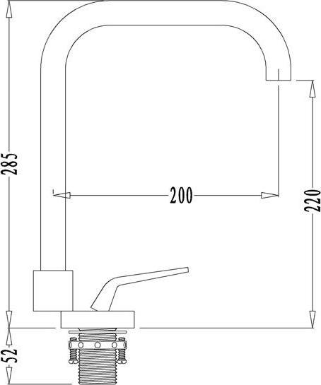 Смеситель Zorg Sanitary ZR 405 BR для кухонной мойки