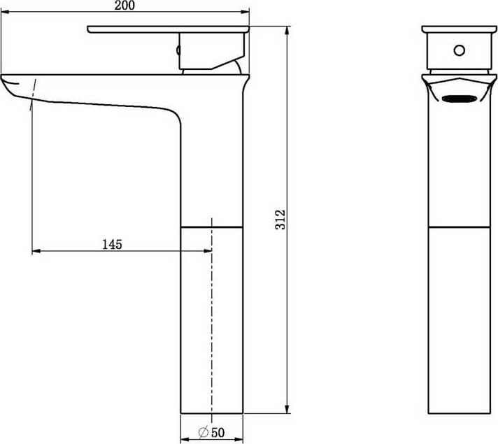 Смеситель для раковины Orans K-1085 DJ 1085KDJ, хром