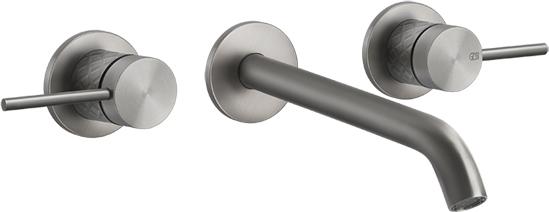 Смеситель для раковины Gessi 316 Intreccio 54194#239, steel brushed