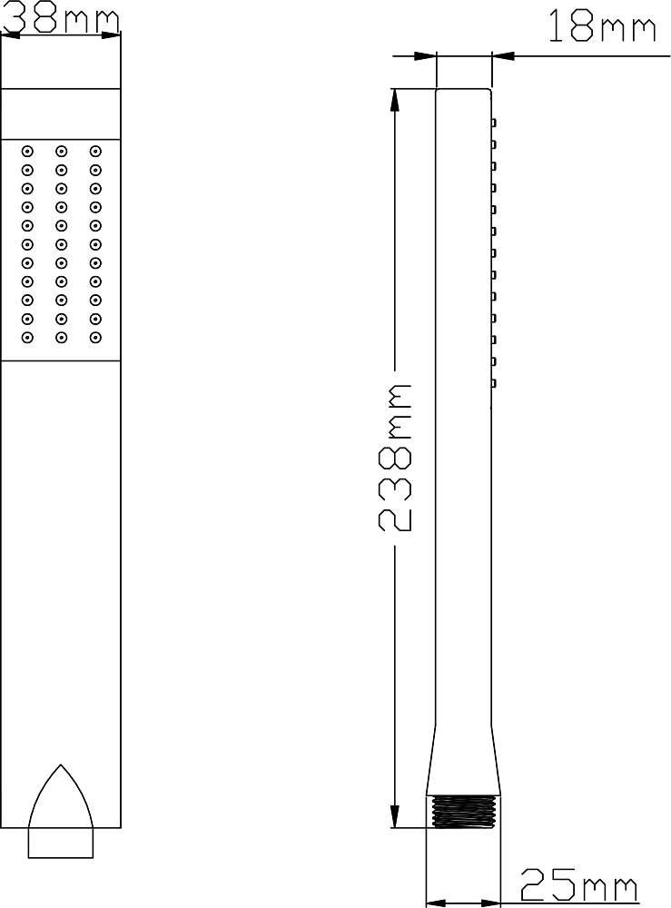 Душевая лейка Gllon S6158WG