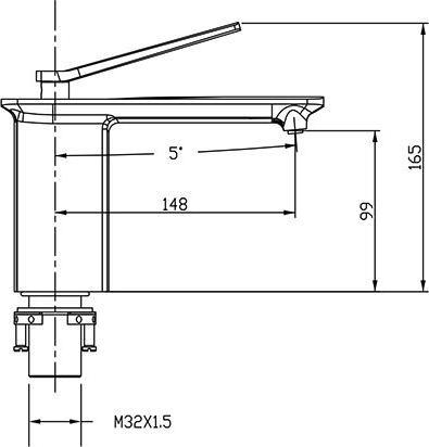 Смеситель Timo Halti 4161/00F для раковины