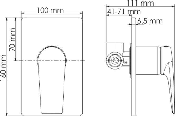 Смеситель для душа Wasserkraft Aisch 5551, матовое золото