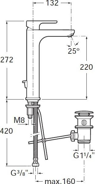 Смеситель для раковины Roca L20 5A3C09C00