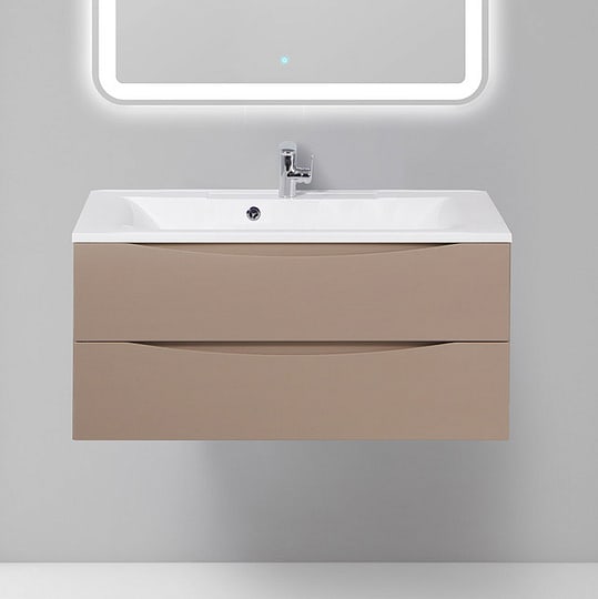 Тумба для комплекта BelBagno MARINO-1000-2C-SO-CL-P capucino lucido