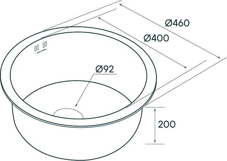 Кухонная мойка Paulmark Werra PM404646-BS брашированная нержавеющая сталь