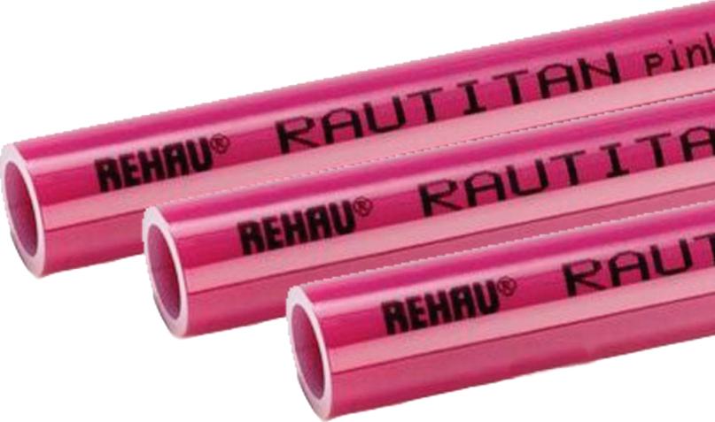 Труба из сшитого полиэтилена Rehau Rautitan pink 16x2,2 (бухта: 120 м)