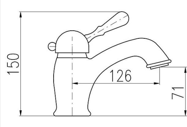 Смеситель Rav Slezak Labe L527.5SM для раковины