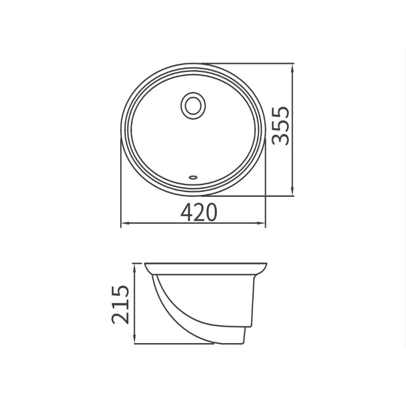 Раковина Arrow AP402E белый