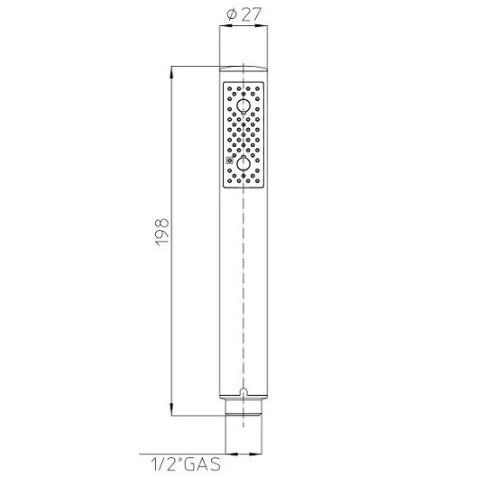 Душевая лейка Bossini Zen C12002C.073 черный