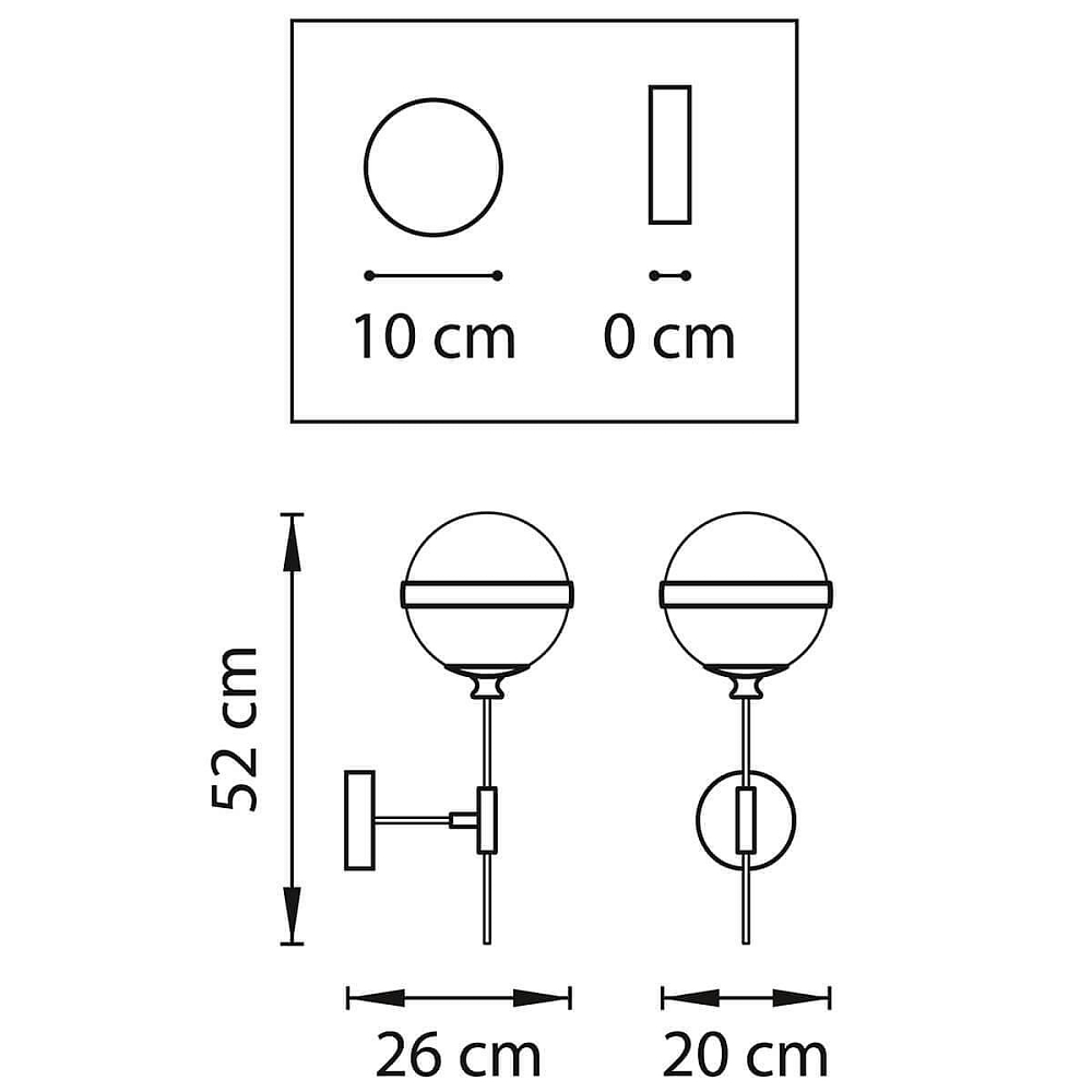 Бра Lightstar Globo 813617