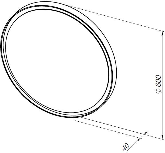 Зеркало Allen Brau Infinity 60 1.21022.WT белый