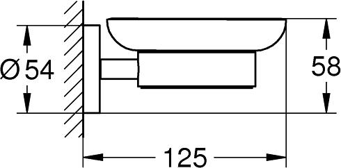 Мыльница Grohe Essentials 40444DC1 суперсталь