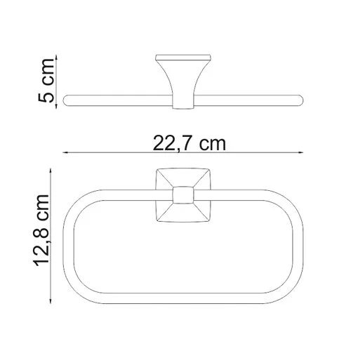 Полотенцедержатель WasserKRAFT Wern K-2500 K-2560 хром