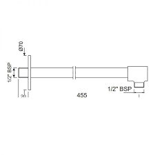 Кронштейн для верхнего душа Jaquar Shower SHA-CHR-49483 хром