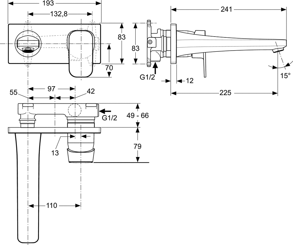 Смеситель Ideal Standard TONIC II A6335AA для раковины, хром