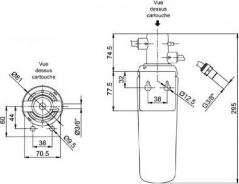 Фильтр Jacob Delafon Carafe E77685-NF