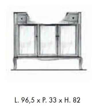 Тумба под раковину Labor Legno Victoria VICTORIA HPL 33/105V PAT бронза, бежевый