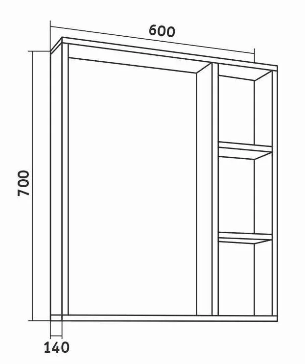 Зеркало Grossman Флай 206001 бежевый