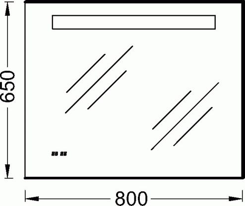 Зеркало с подсветкой Jacob Delafon Parallel EB1413-NF