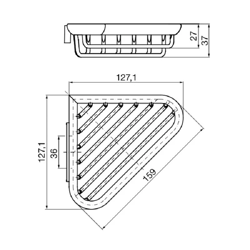 Полка Emco System 2 3545 001 00 хром