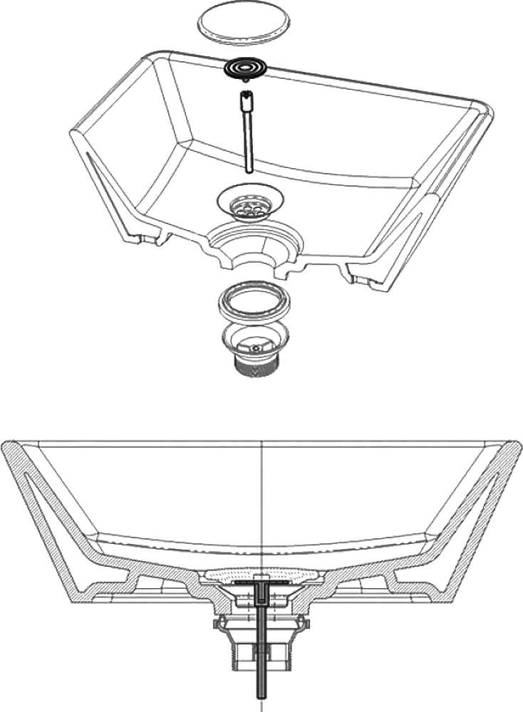 Сифон для раковины Serel TP08