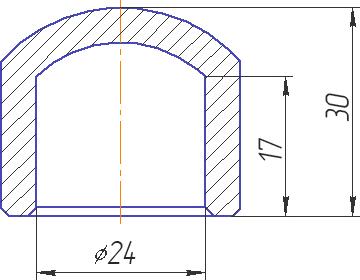 Заглушка Kalde 3292-ste-250000 25