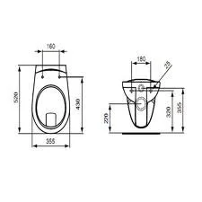 Подвесной унитаз Ideal Standard Eurovit Plus V340301