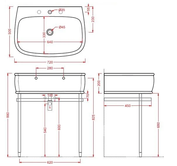 Раковина ArtCeram Azuley AZL003 03 00 черный