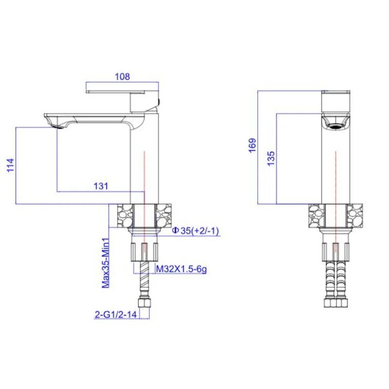 Смеситель для раковины Esko Beijing BJ26 хром