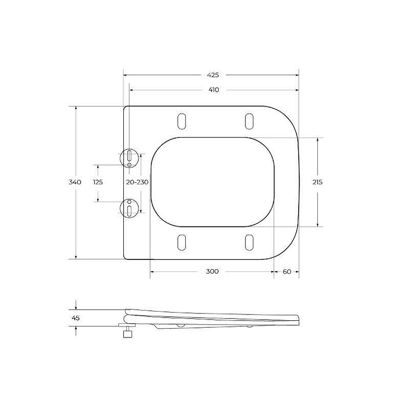 Подвесной унитаз BelBagno Marmi BB052CHR/BB052SC безободковый с сиденьем микролифт, белый