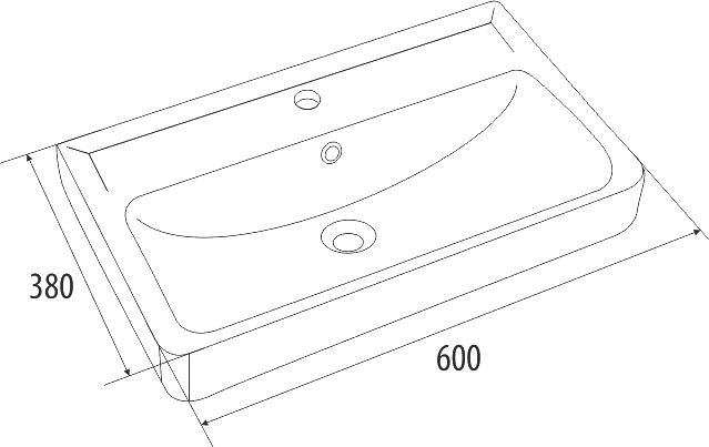 Мебельная раковина Iddis 0036000i28