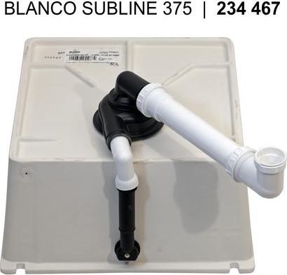 Кухонная мойка Blanco Subline 375-U Ceramic 523726 белый