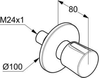 Переключатель потоков Kludi Balance 528479175, белый