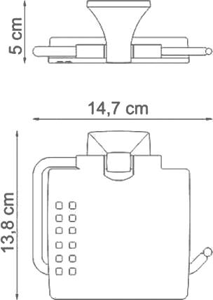 Держатель туалетной бумаги Wasserkraft Wern 2525